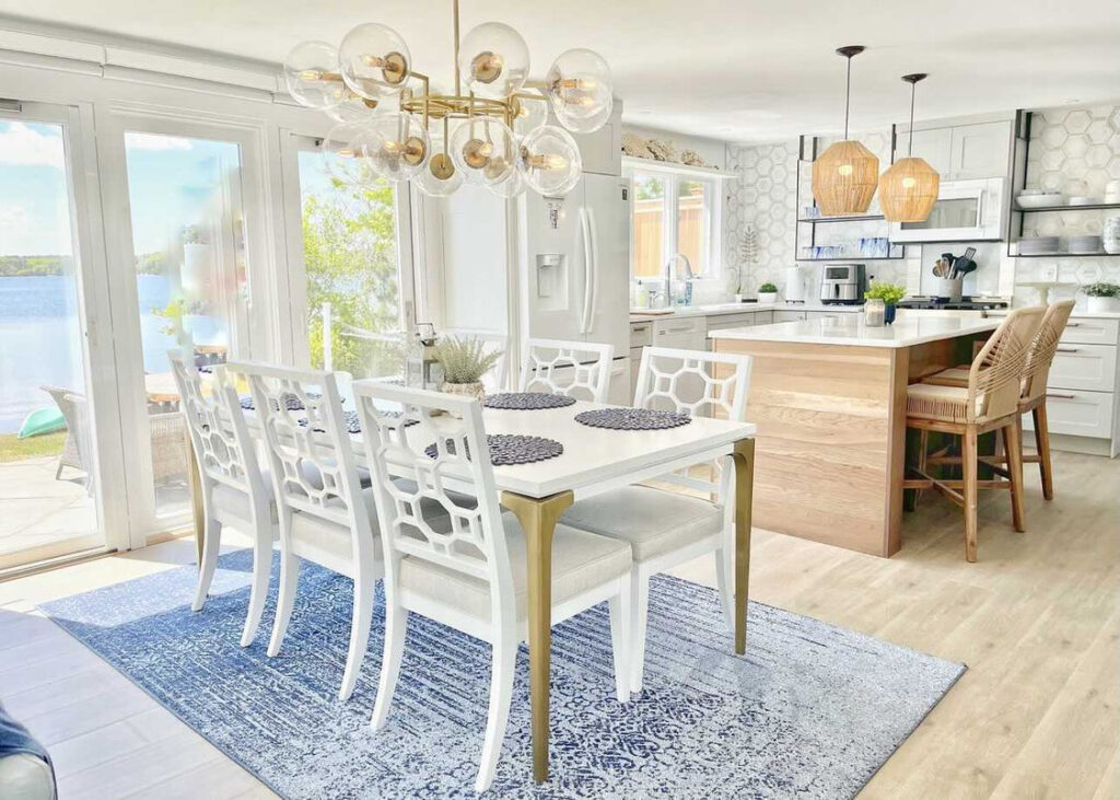 Cottages of Cape Cod Lakeshore Cottage with Williams-Sonoma Chandelier